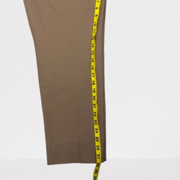 Lafayette 148 New York Stanton Ankle Pants Cotton Blend Side Zip ‎Size 14 Khaki - Picture 8 of 9